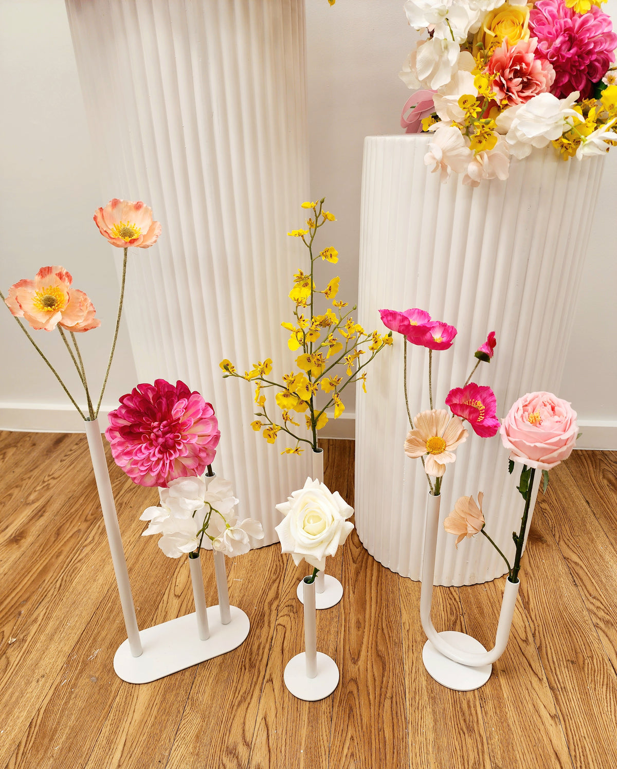 Metal Bud Vases