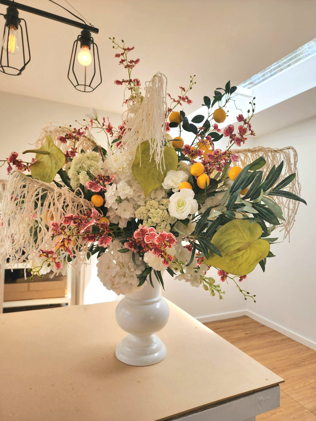 Modern Luxury: Inside This Sculptural Everlasting Flower Arrangement