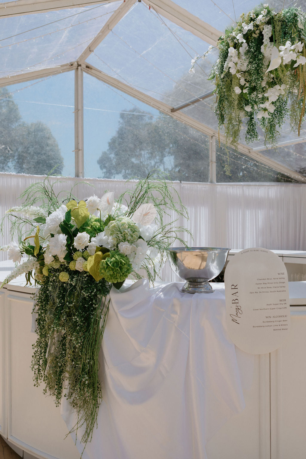 Modern Muse Hanging Floral Installation