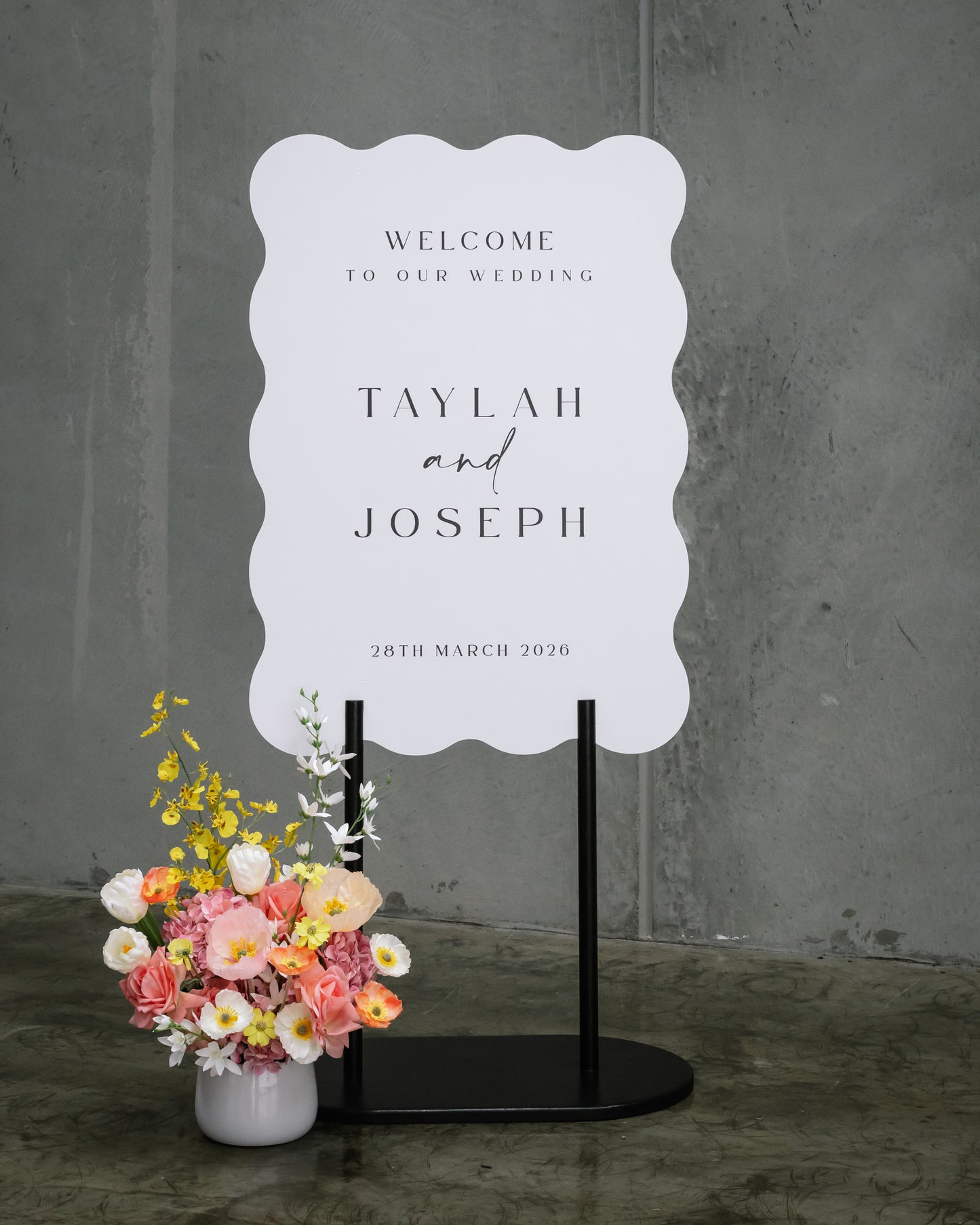 Garden Florals - Welcome Sign & Seating Chart Flowers